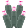 Commercial Coaxial Light String 5MM Pink 50/6in