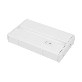 LED 2 & 3 Complete Undercabinet Hardwire box with On/Off rocker switch in white