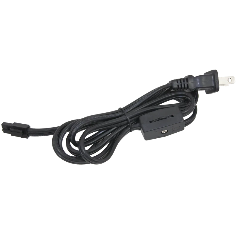MVP 120V Puck Light 6in Jumper Cable in Black