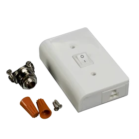 MVP 120V Puck Light Slimline Hardwire Box in White