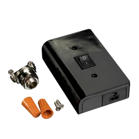 MVP 120V Puck Light Slimline Hardwire Box in Black