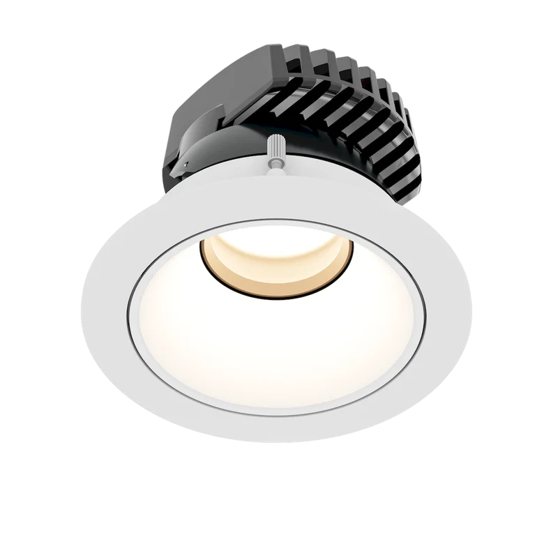 ChromaDMX 4in DMX RGB+TW Downlight, Round Trim, White Finish