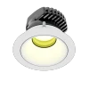 ChromaDMX 4in DMX RGB+TW Downlight, Round Trim, White Finish