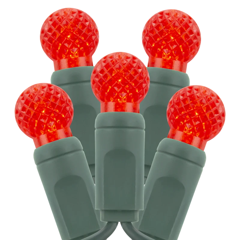 Commercial Coaxial Light String G12 Red 25/6in