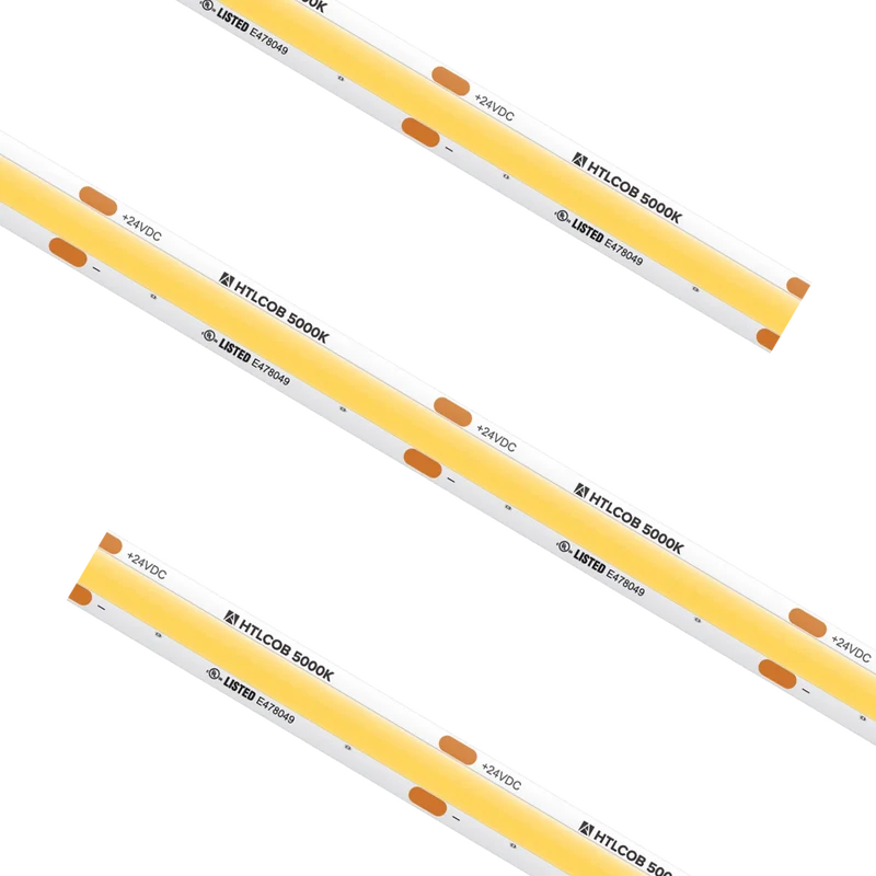 High Output COB Tape Light IP54 5000K Custom Cut