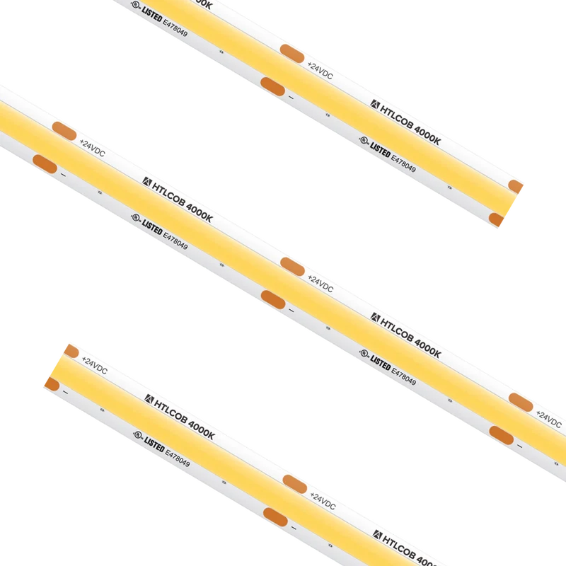 High Output COB Tape Light IP54 4000K Custom Cut
