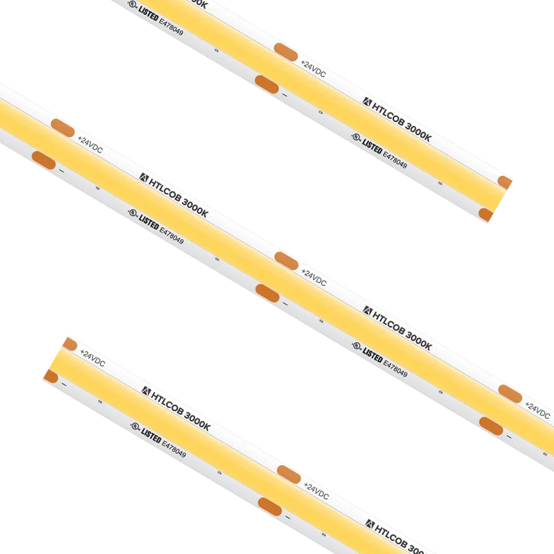 High Output COB Tape Light IP54 3000K Custom Cut