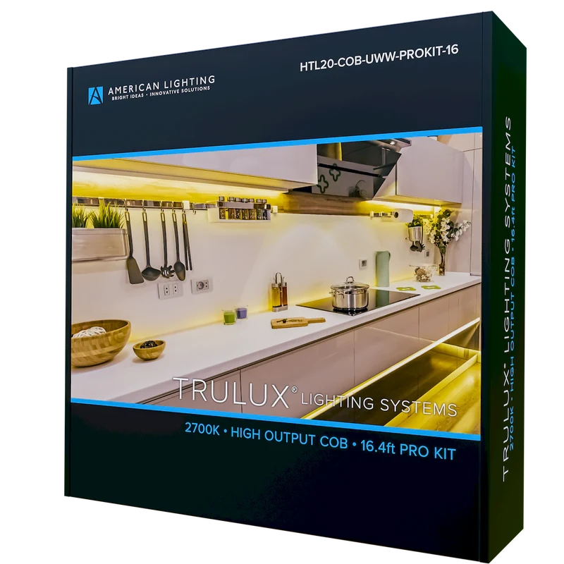 High Output COB Tape Light 2700K 16.4Ft Pro Kit