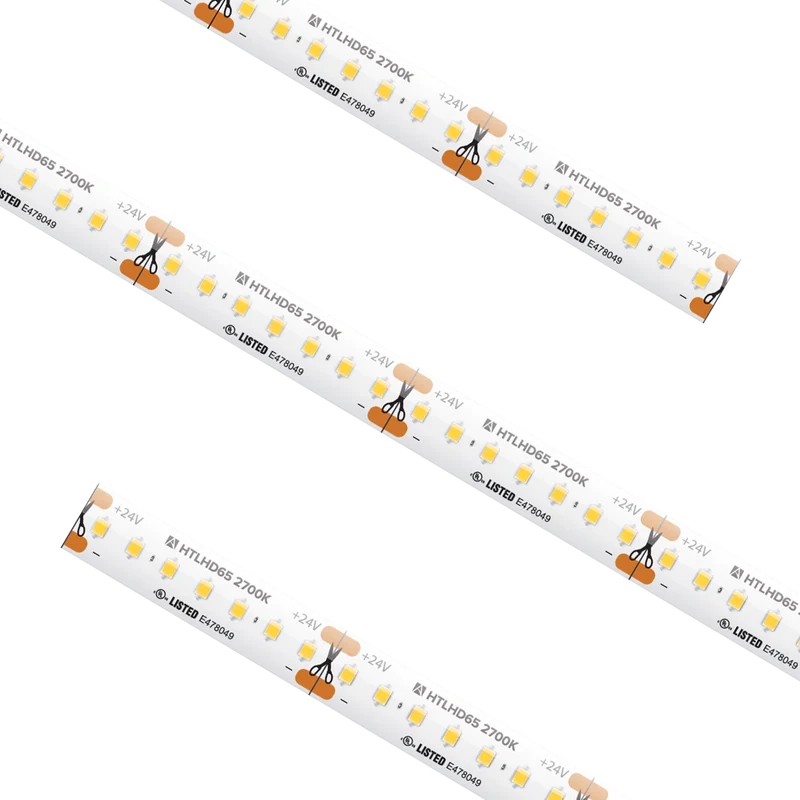 High Output High Density Tape Light IP65 2700K Custom Cut