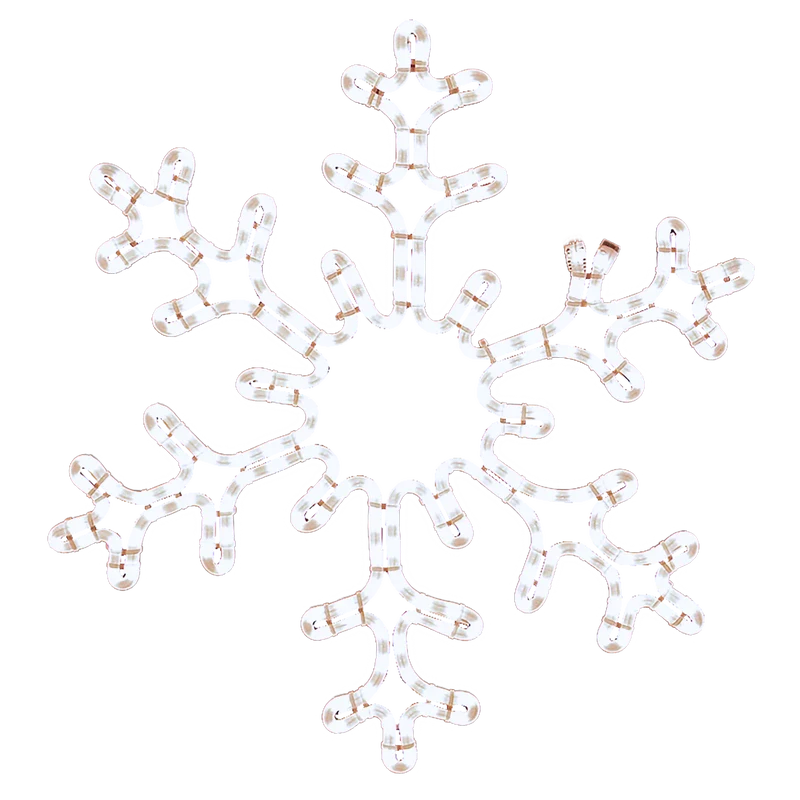 Elegant Snowflake Cool White 36in