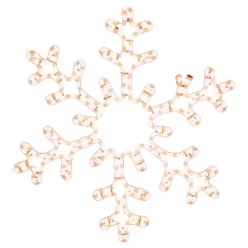LED Rope Light Snowflake Motifs