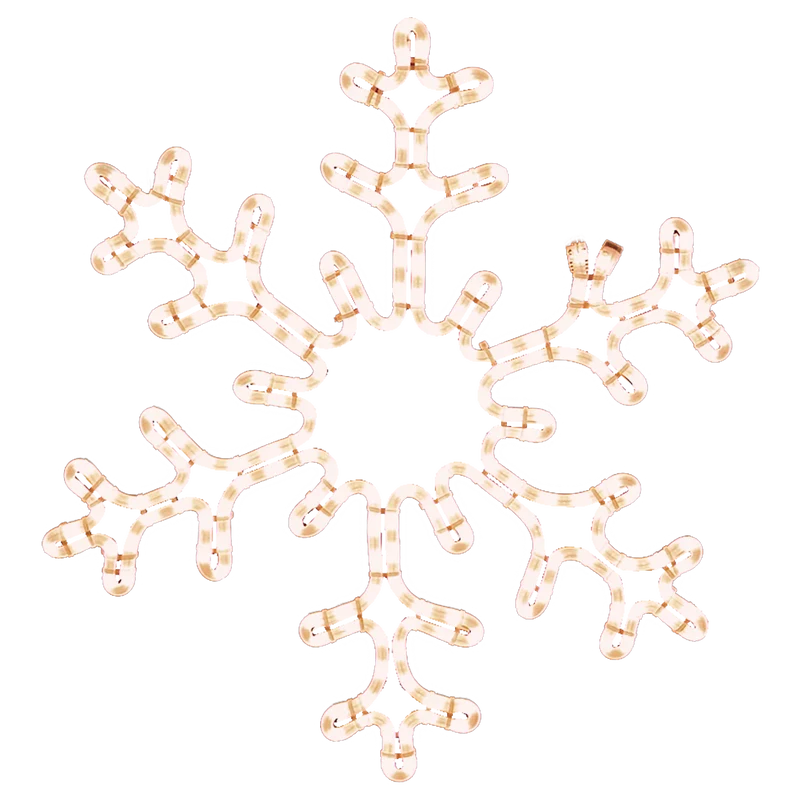 LED Rope Light Snowflake Motifs