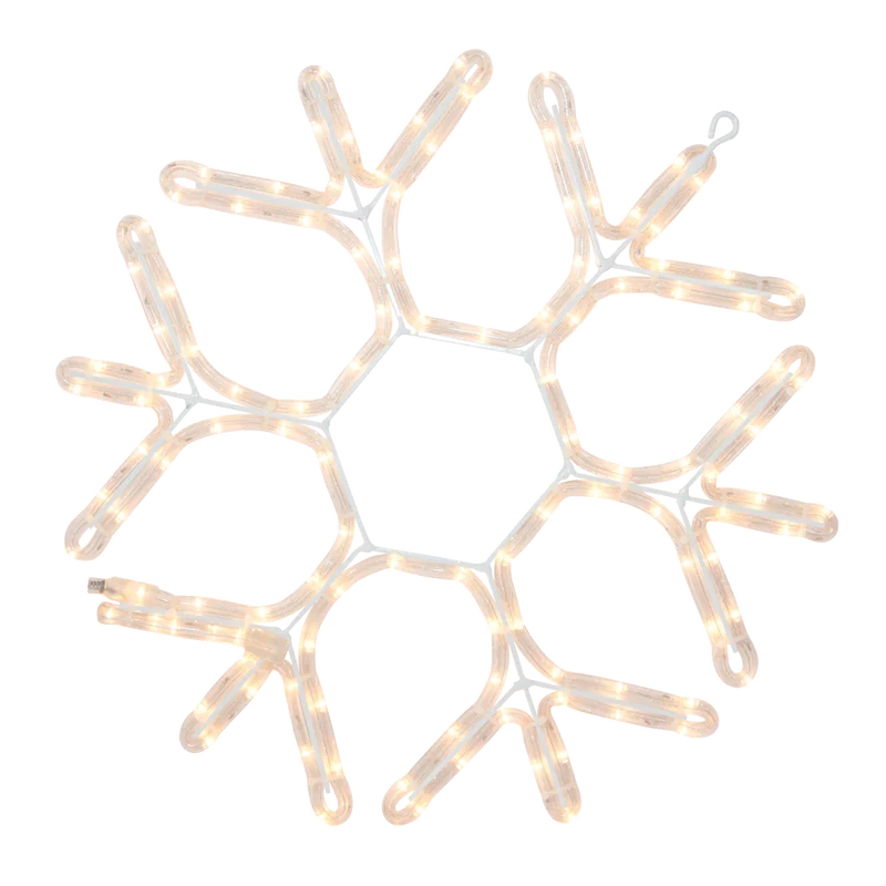 Classic Snowflake Warm White 18in