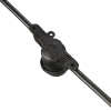 Commercial Grade Light String, 50 E26 Non-Suspended Sockets, 100ft, Black