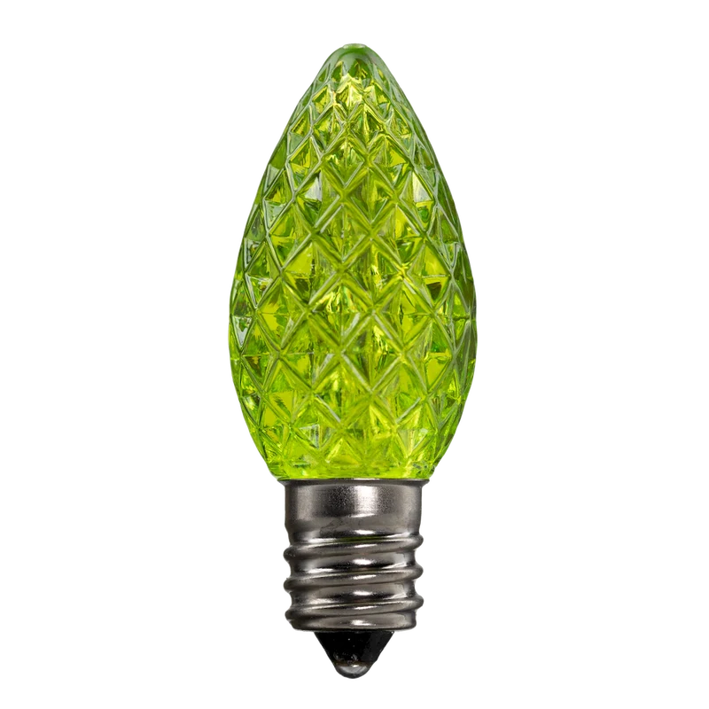 Dimmable C7 Clear Blub Lime Green Box of 25