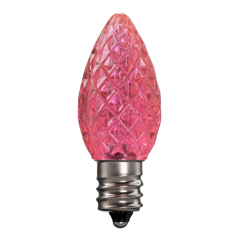 Dimmable C7 Clear Blub Light Pink Box of 25