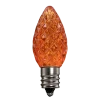 Dimmable C7 Faceted Bulb Orange Box of 25