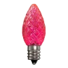 Dimmable C7 Faceted Bulb Pink Box of 25