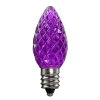 Dimmable C7 Faceted Bulb Purple Box of 25