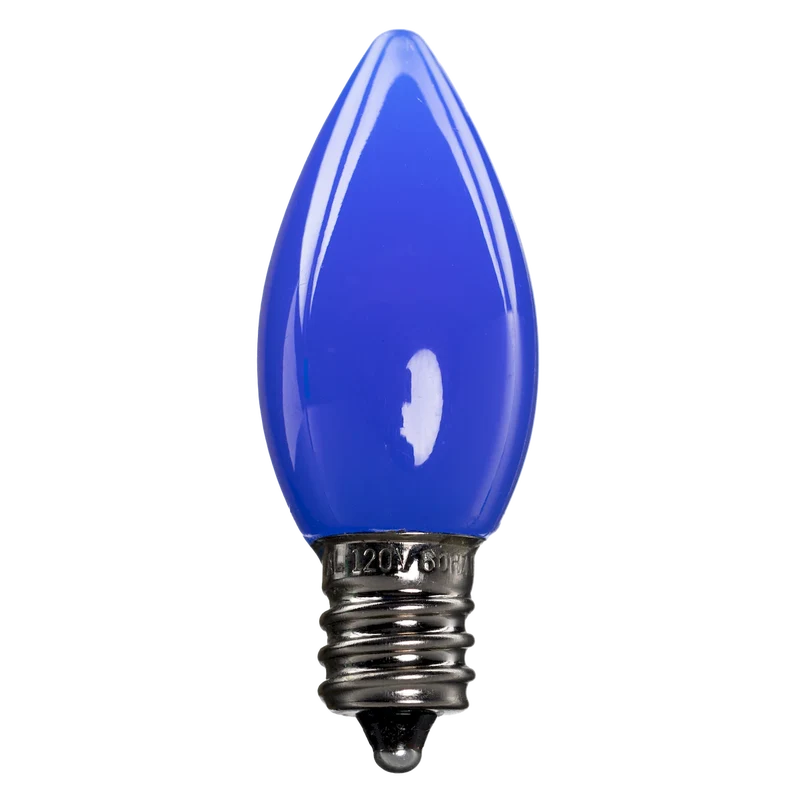 Dimmable C7 Opaque Bulb Blue Box of 25