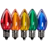 Dimmable C7 Clear Blub Multiple Colors Box of 25