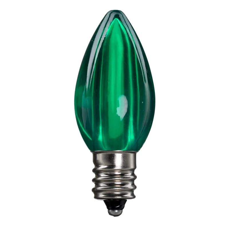 Dimmable C7 Clear Blub Green Box of 25
