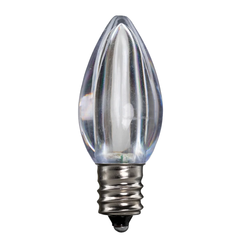 Dimmable C7 Faceted Bulb 3000K Box of 25