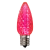 Dimmable C9 Faceted Bulb Pink Box of 25