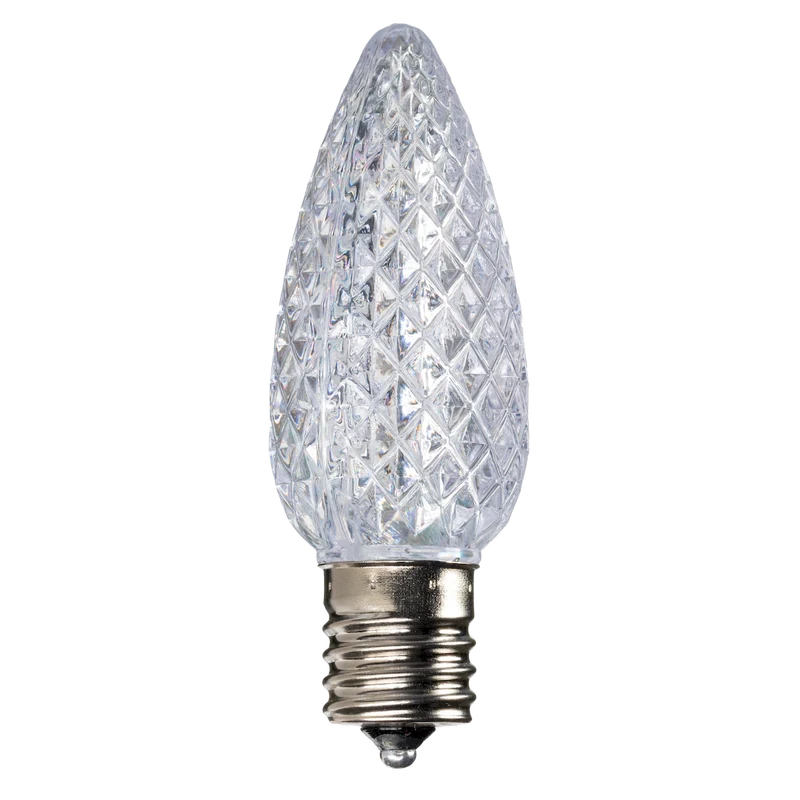 Dimmable C9 Faceted Bulb 3000K Twinkle Box of 25