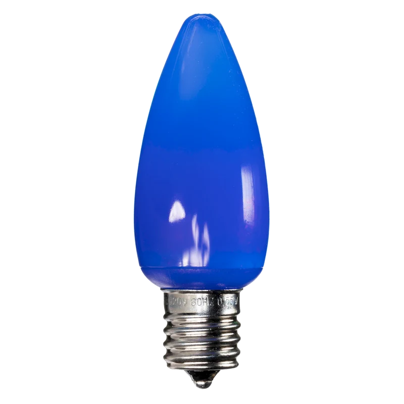 Dimmable C9 Opaque Blub Blue Box of 25