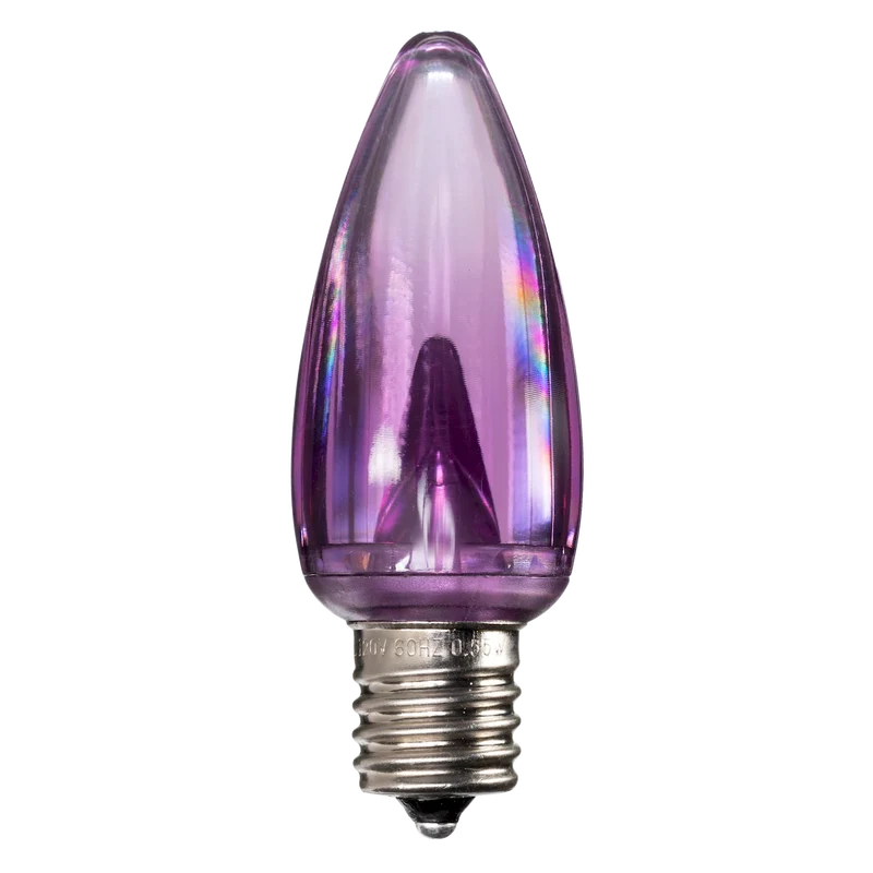 Dimmable C9 Clear Blub Purple Box of 25