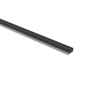 1M Aluminum F-Channel for 12V AC Lateral Bend Neon