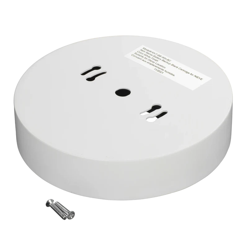 Nieve 7in Battery Back-up Blank Cartridge, White Finish