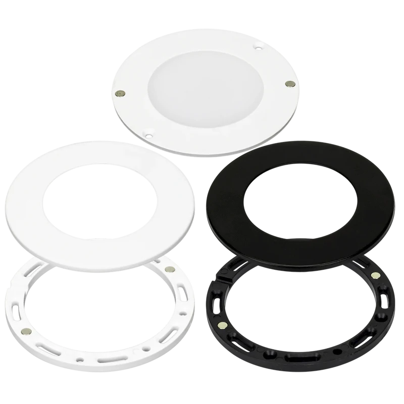 Omni Slim 30K Single Puck Light w/ Black and White Trims