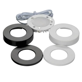 Omni Slim 3CCT Single Puck Light w/ Black and White Trims