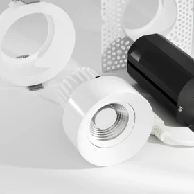 Rhyme Downlight 3in Gimbal Round, White Finish