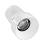 Rhyme Downlight 3in Beam Angle Adjustable Round, White Finish