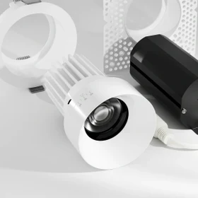 Rhyme Downlight 3in Beam Angle Adjustable Round, White Finish