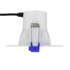 Spektrum+ RGB+TW Regressed 4in Square Downlight, White Finish