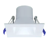 Spektrum+ RGB+TW Regressed 4in Square Downlight, White Finish