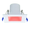 Spektrum+ RGB+TW Regressed 4in Square Downlight, White Finish