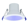 Spektrum+ RGB+TW Regressed 4in Round Downlight, White Finish